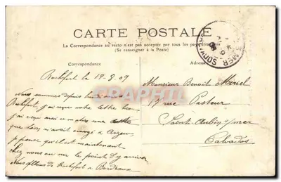 Porte de l'Arsenal — Rochefort-sur-Mer — Sabin-Martin, wydawca, nr 37 bis — Rewers