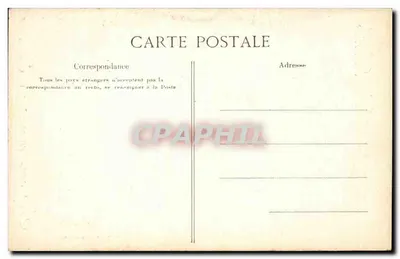Paryż — Pomnik Pasteura — De Larico, wydawca — Rewers