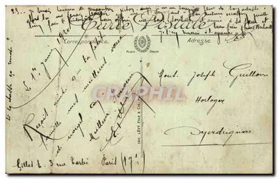 Paris — A Porta e o Boulevard St-Martin — LL. — 1070 — Verso