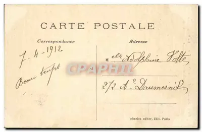 PARIS – Buttes-Chaumont – O Belvedere – C. M. — Verso