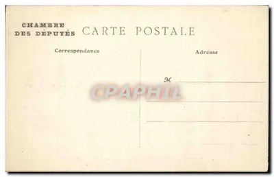 Izba Deputowanych — Widok wnętrza Sali Honorowej — A. Pepper, La Garenne, n°4 — Rewers