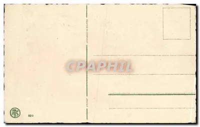 Bouquet de pivoines — editor desconhecido, n° 822 — Verso