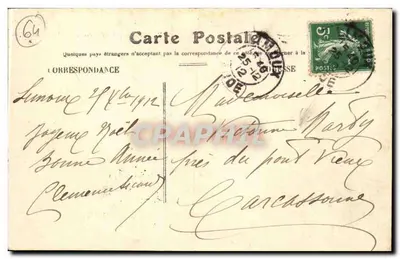 Bayonne — Les Grands Magasins "Aux Dames de France", Rue Thiers — Verso