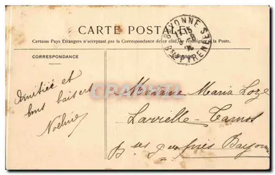 Bayonne - A Praça das Armas — editor RHACO, n° 84 — Verso