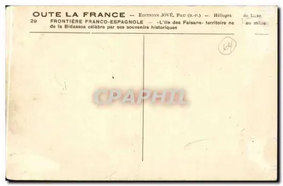 Ilha dos Faisões — Bidassao — Edições Jové, Pau (B.P.) — Verso
