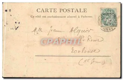 Le Allées-Marines — Bayonne — R.&J.D. 10583 eina — Verso