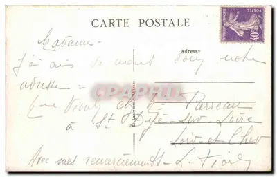 Zamek Chamberd — widok zamku — wydawca nieznany — Rewers