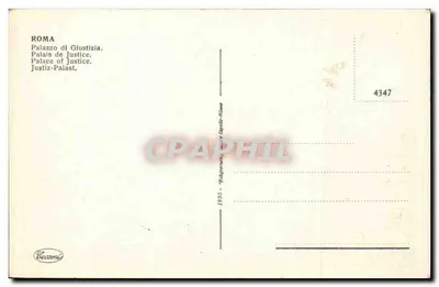 Rzym — Pałac Sprawiedliwości — wydawca Cecamì, n° 4347 — Rewers