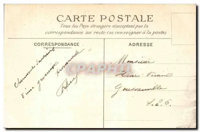 Saint-Cloud — Kaskada (część dolna) Smok — C.M. n°187 — Rewers