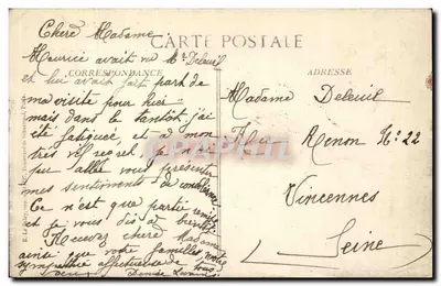 Paryż — Katedra Notre-Dame — Wydawca E. Le Dey, nr 4000 — Rewers