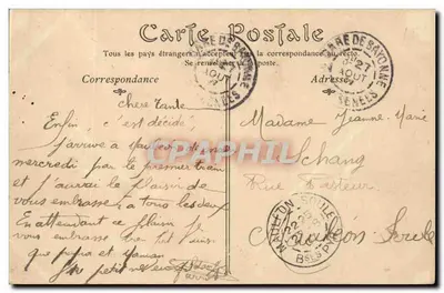 Bayonne — A Rue Thiers e o Castelo Fieux — La Côte-d'Argent — N.D. Phat — Verso