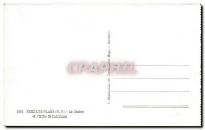 Hendaye-Plage (B.P.) — O Casino e o Hotel Eskualduna — Chalagneau, 92, Bordeaux — Verso