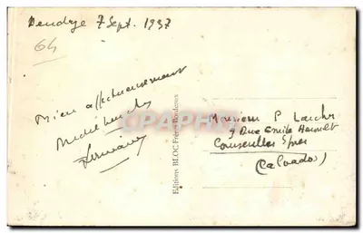 Hendaye — Pejzaż z zachodu. Le Jairiquibet — Tito — Rewers