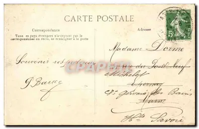 Paryż — Fontaine Carpeaux — Wydawca S.P.D. n° 4546 — Rewers
