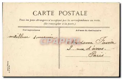 PARIS - Pавilon Armenonville — widok na jezioro i budynki, wydawca L.Y. & Cie — Rewers