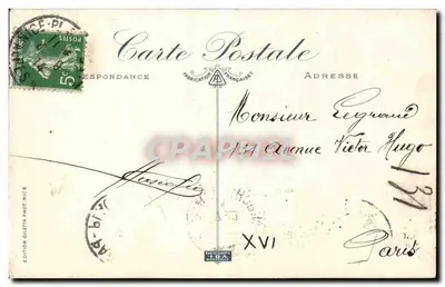 Nice — Wejście do portu — Zatoka Lympia — Wydawnictwo Gletta Fot. Nice, n° 52 — Rewers