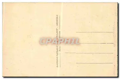 Okręgi Glandon — Lac Blanc, Étendard i Grandes-Rousses — Dauphiné Paysages & Mollaret, Grenoble — Rewers