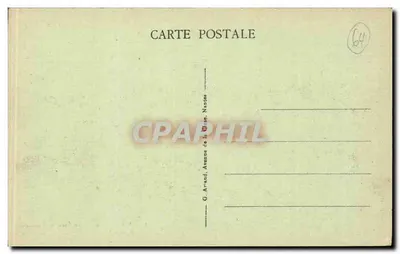 Hendaye - El Puente Internacional Francés-Español (Ferrocarril) - En la distancia, el Monte Jauzquiel — Reverso