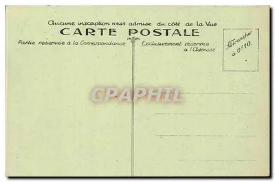 Urrugne (B-P.) — Igreja de Saint-Vincent (Bichintcho) — editor Delboy, Bordeaux — Verso