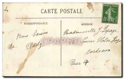 Paris — O Pont da Concórdia e a Câmara dos Deputados — LL. n°241 — Verso