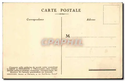 Notre-Dame — widok katedry — Ofiarowany przez Hémoglobine Deschiens — Rewers