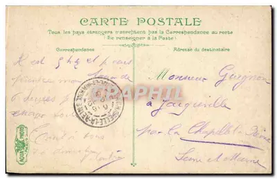 Paryż. Aleja Breteuil do Invalidów — wydawca Lefevre-Utile, nr 2109 — Rewers