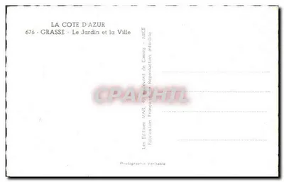 Grasse (A.M.) - Cité des Fleurs - Le Jardin et la Ville — Rewers