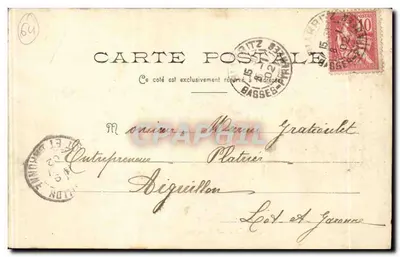 O Teatro — Bayonne — Grand Bany Condat, n° 10 — Verso
