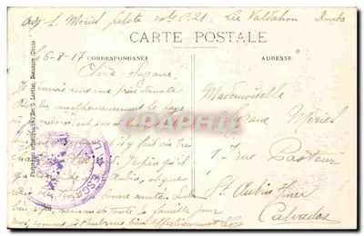 De Grote Watervallen van Lancot — Franche-Comté — C.L.B. n°561 — Achterkant