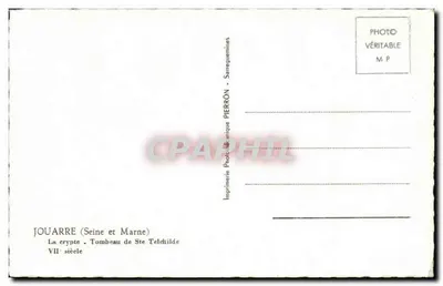 Jouarre - Cripta. Tumba de Santa Telchilde - siglo VII — Reverso