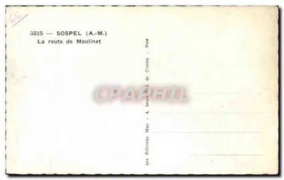 Droga Moulinet — Sospel (A.-M.) — Wydawnictwo Mar — Rewers