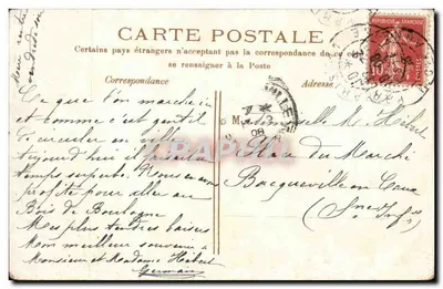 Paryż. Sorbona — widok fasady z kopułą i statuą — wydawca nieznany — Rewers