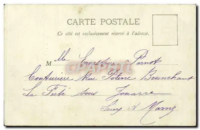 Paris - Coluna da Bastilha — A. Tarida, Paris — Verso