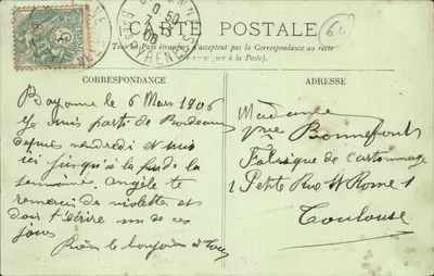 Bayonne — Le Pont Saint-Esprit, la Porte de France et la Cathédrale — LL. — Verso