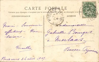 Bayonne — A Praça da Liberdade — O Teatro — B.F. Paris — Verso