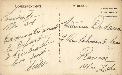 Hendaye — Widok na Fontarabie — LL — Rewers