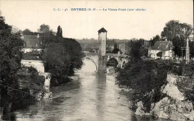 Orthez (B.P.) — O Velho Ponte (século XIII)