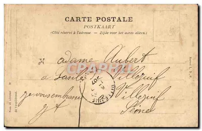 Porte de Paris — Boulevard Saint-Denis — wydawca nieznany — Rewers