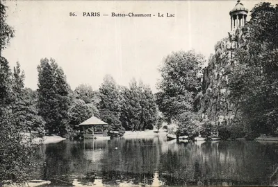 PARIS — Buttes-Chaumont — O Lago — Editor desconhecido, n° 86
