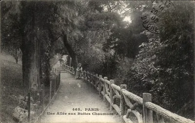 Uma Avenida nas Buttes Chaumont — Paris — editor desconhecido, n° 465