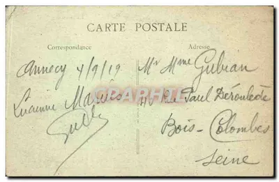 Jezioro Annecy — Duingt, Charbon (2186 m.) i Arcalod — B.F. Paris — Rewers