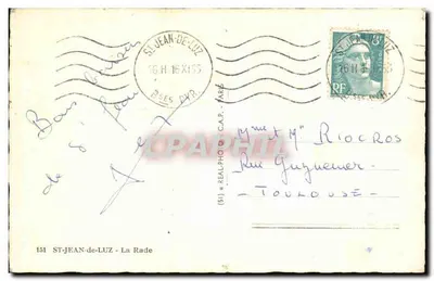 Cabo da Rade — Saint-Jean-de-Luz — editor Cap, n°151 — Verso