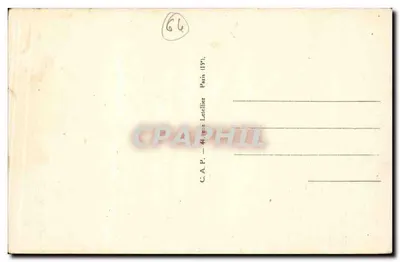 Bayonne — Place d'Armes — Café du Grand Falcon — Verso