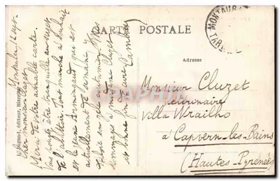 Biarritz — Panorama des Hafens der Fischer und der Place de l'Alaïsye — Verlag J. Jugand — Rückseite