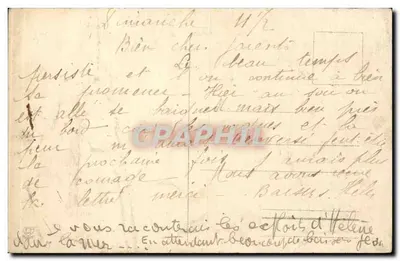 Biarritz - Uitgang van de mis, Kerk van Sint Eugénie — Fototype Labouche Frères, Toulouse, n°1226 — Achterkant