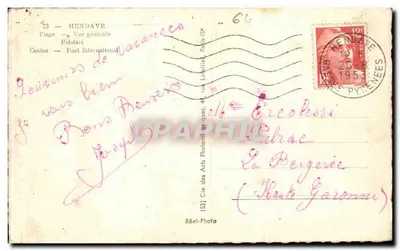 Hendaye — Ogólny widok — Cie des Arts Photographiques — Rewers