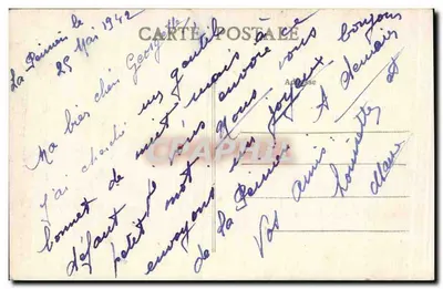 Capela de Nossa Senhora da Peinière — vista do edifício com seu campanário — editor não identificado — Verso