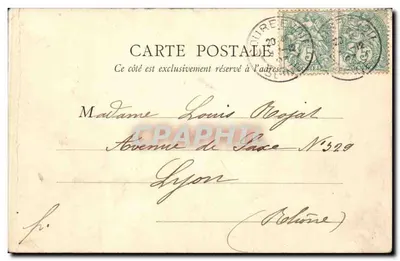 Boulevard Saint-Martin — Parijs — B.F. Paris, serie-nummer niet leesbaar — Achterkant