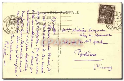Tempio di Angkor-Vat — Scalinate Principale — Esposizione Coloniale Internazionale — Parigi 1931 — Blanche, Archs. — Verso