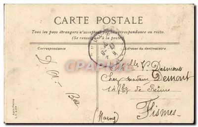 Bois de Boulogne — El Lago de Madrid — editor D. J. n°20 — Reverso